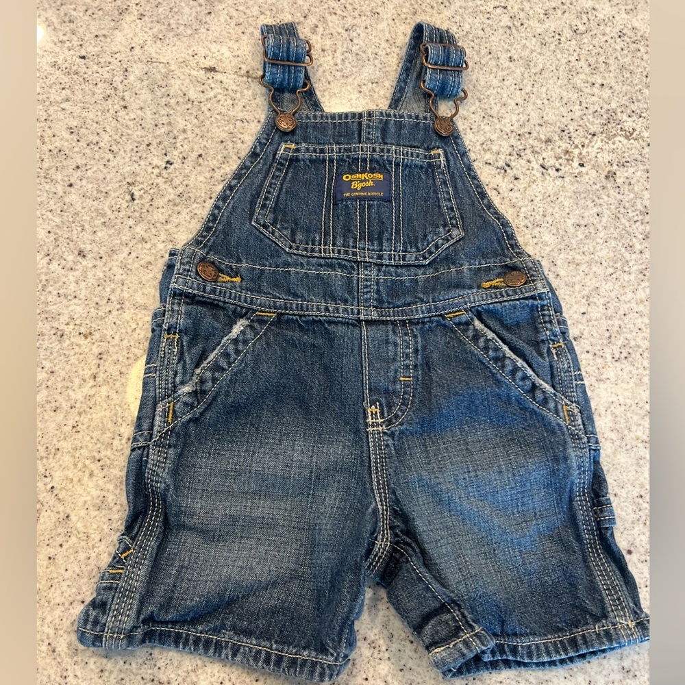 Osh Kosh overalls denim baby 12 months Shortalls